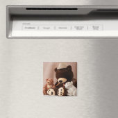 Big Teddy Bear Family Foto 3 Magneet (Insitu (Vaatwasser))