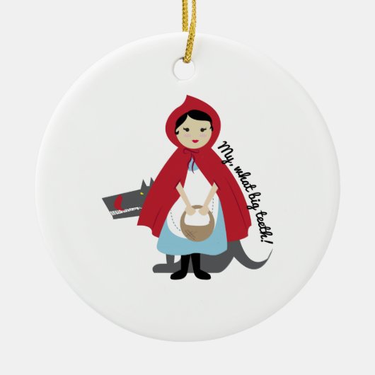 Big Teeth Keramisch Ornament (Voorkant)