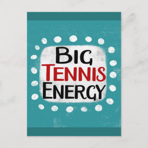 Big Tennis Energy Briefkaart