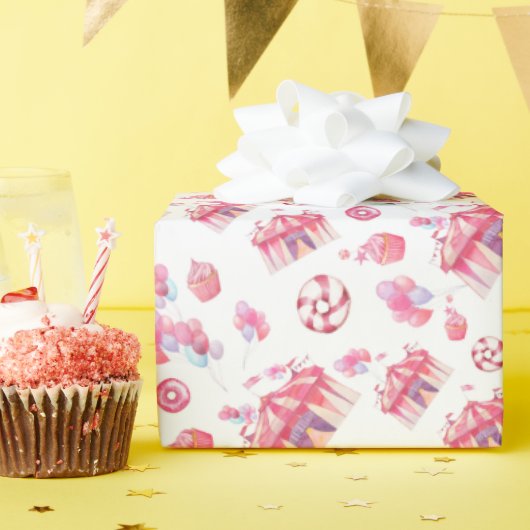 Big Tent Sweets Cadeaupapier (Verjaardagsfeest)