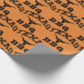 Big Texas BBQ Biker Sinaasappel Cadeaupapier (Hoek)