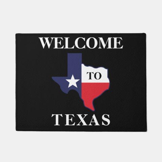 Big Texas Red White Deurmat (Voorkant)