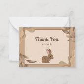 Big Thanks from a Little Bunny! Notitiekaartje (Voorkant)