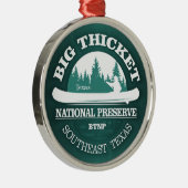 Big Thicket National Preserve Metalen Ornament (Rechts)
