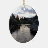Big Thompson River op Sunrise Keramisch Ornament (Rechts)