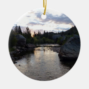 Big Thompson River op Sunrise Keramisch Ornament