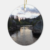 Big Thompson River op Sunrise Keramisch Ornament (Links)