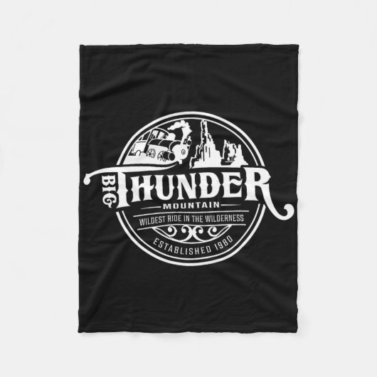 Big Thunder Mountain Railroad Fleece Deken (Voorkant)