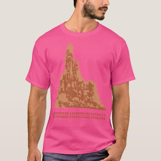 Big Thunder Mountain Railroad Ride Ontwerp T-shirt (Voorkant)