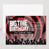 Big Time Birthday Lights Kaart (Voorkant / Achterkant)