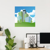Big Time Corporation - Skyscraper Poster (Thuiskantoor)