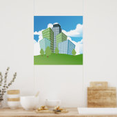 Big Time Corporation - Skyscraper Poster (Keuken)