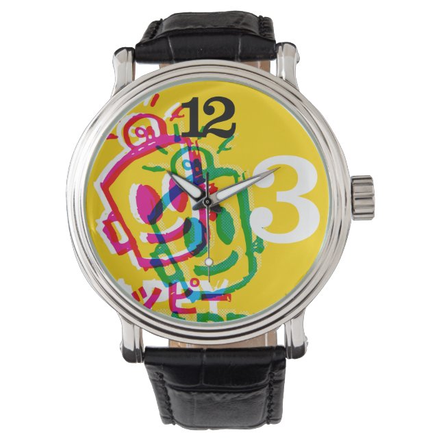 Big Time HAPPY watch Horloge (Voorkant)