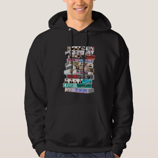 Big Time Rush Cassetterobband Hoodie (Voorkant)