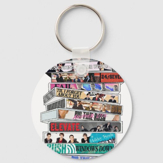 Big Time Rush Cassetterobband Sleutelhanger (Voorkant)