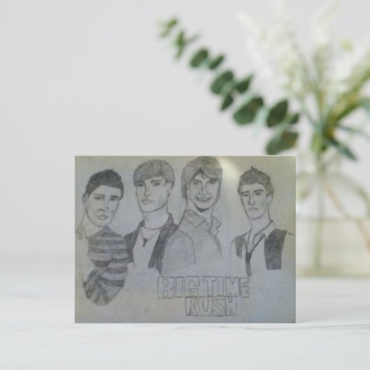 Big time Rush-postkaart Briefkaart (Staand voorkant)