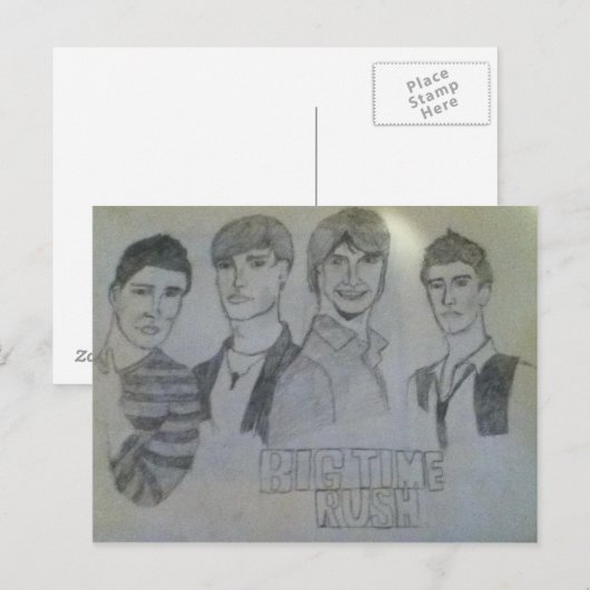 Big time Rush-postkaart Briefkaart (Voorkant / Achterkant)