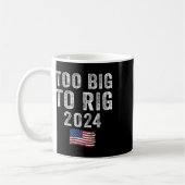 Big to rig Trump 2024 Grappig Gezegde Mannen Vrouw Koffiemok (Links)