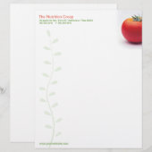 Big Tomato Nutritionist Letterhead Gepersonaliseerd Briefhoofd (Voorkant / Achterkant)
