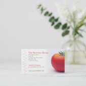 Big Tomato Nutritionist Visitekaartje (Staand voorkant)