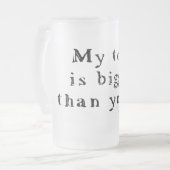 Big Tool, Mok glasbier (Voorkant links)
