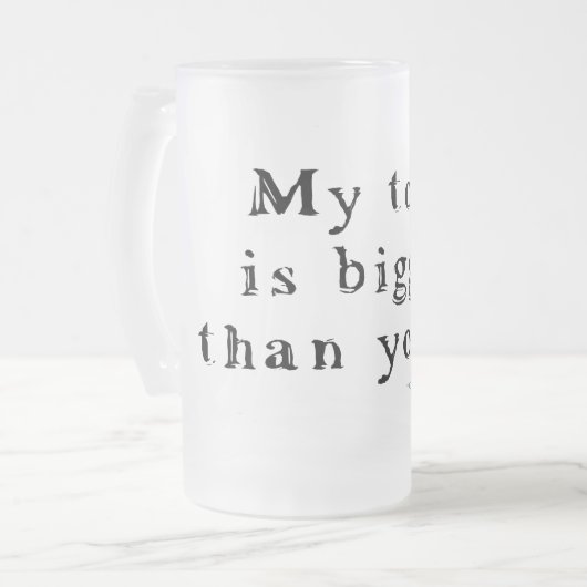 Big Tool, Mok glasbier (Voorkant links)
