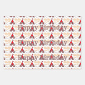 Big Top Birthday, papiervellen ompakken Inpakpapier Vel (Voorkant 3)