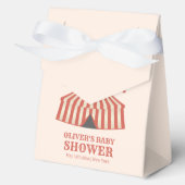 Big Top  Carnaval Circus Baby shower Bedankdoosjes (Voorkant)