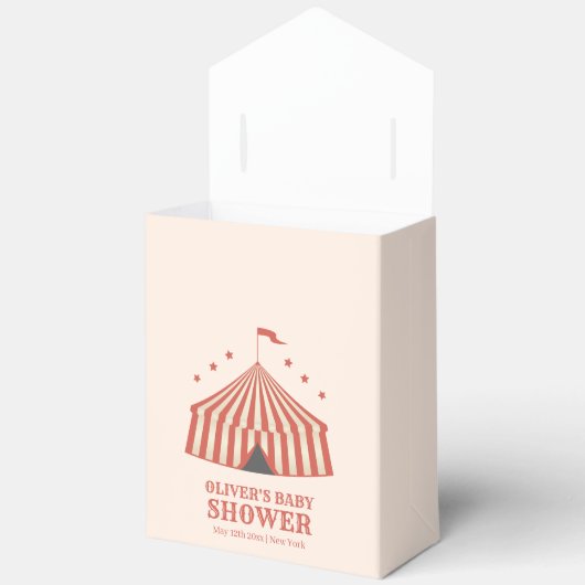 Big Top  Carnaval Circus Baby shower Bedankdoosjes (Open)