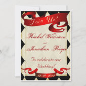 Big top carnival bruiloft uitnodiging 4 (Voorkant)