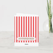 Big Top Circus Bedankkaart (Achterkant)