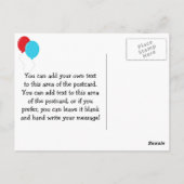 Big Top Circus Bedankt Briefkaart (Achterkant)