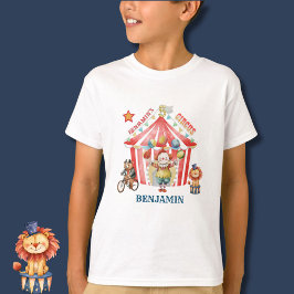 Big Top Circus Carnaval Vijfde Verjaardag T-shirt