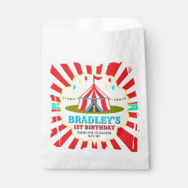 Big Top Circus Carnival 1ste verjaardag Bedankzakje