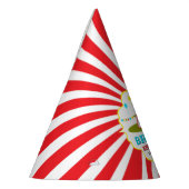 Big Top Circus Carnival 1ste verjaardag Feesthoedjes (Links)