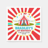 Big Top Circus Carnival 1ste verjaardag Servet (Voorkant)