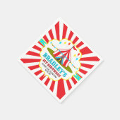 Big Top Circus Carnival 1ste verjaardag Servet (Hoek)