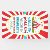 Big Top Circus Carnival 1ste verjaardag Welkom Spandoek (Horizontaal)
