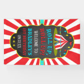 Big Top Circus Carnival 1ste verjaardag Welkom Spandoek (Horizontaal)