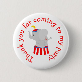 Big Top Circus Carnival 'Bedankt voor je komst' Ronde Button 5,7 Cm