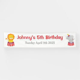 Big Top Circus Carnival Birthday in Red Spandoek