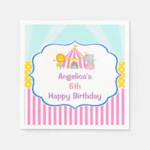 Big Top Circus Carnival Birthday in Roze