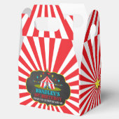 Big Top Circus Carnival Chalkboard 1ste verjaardag Bedankdoosjes (Geopend)