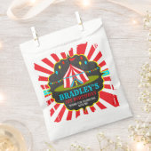 Big Top Circus Carnival Chalkboard 1ste verjaardag Bedankzakje (Geknipt)