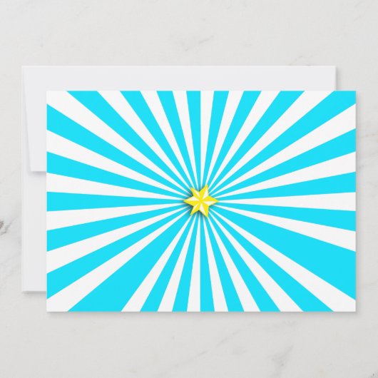 Big Top Circus Carnival Chalkboard 1ste verjaardag Kaart (Achterkant)