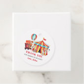 Big Top Circus Carnival Party Bedankjes Labels (In situ)