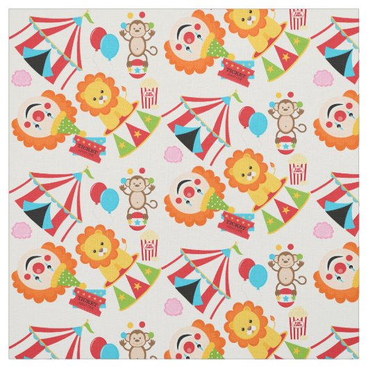 Big Top Circus Fabric Stof (Swatch)