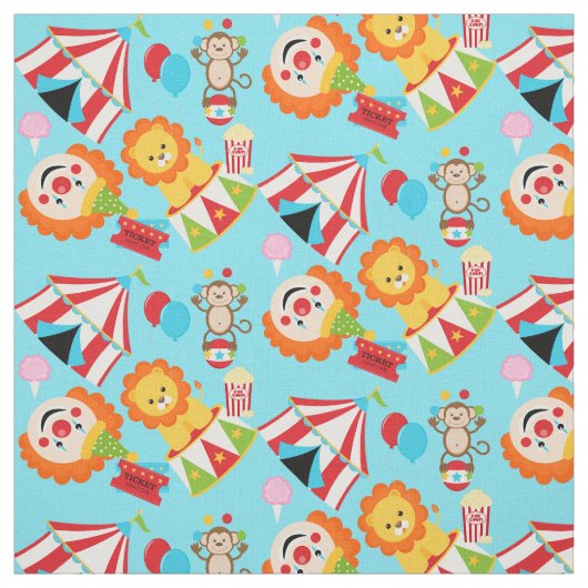 Big Top Circus Fabric Stof (Swatch)