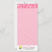 Big Top Circus Foto Fun Birthday Party | Roze Kaart (Achterkant)