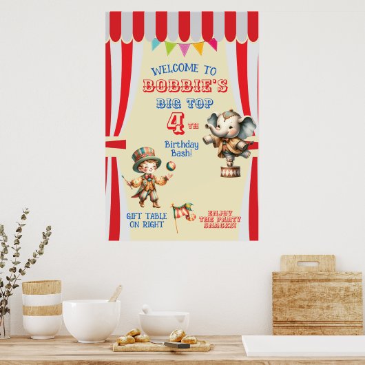 Big Top Circus Poster (Keuken)